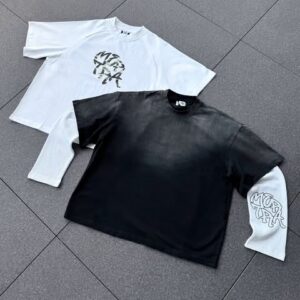 A Mertra White Shirt & Sweatshirt Set