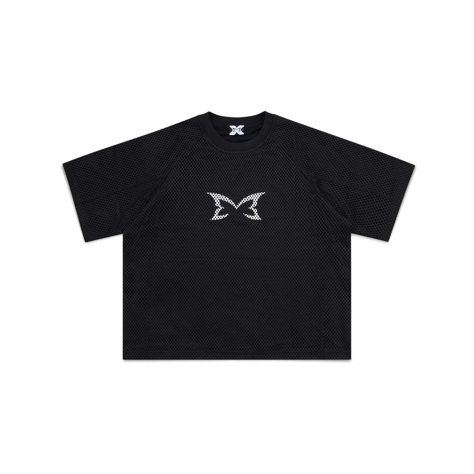 Frame75-2.png Layered Mesh Jersey (Black) - Image 1