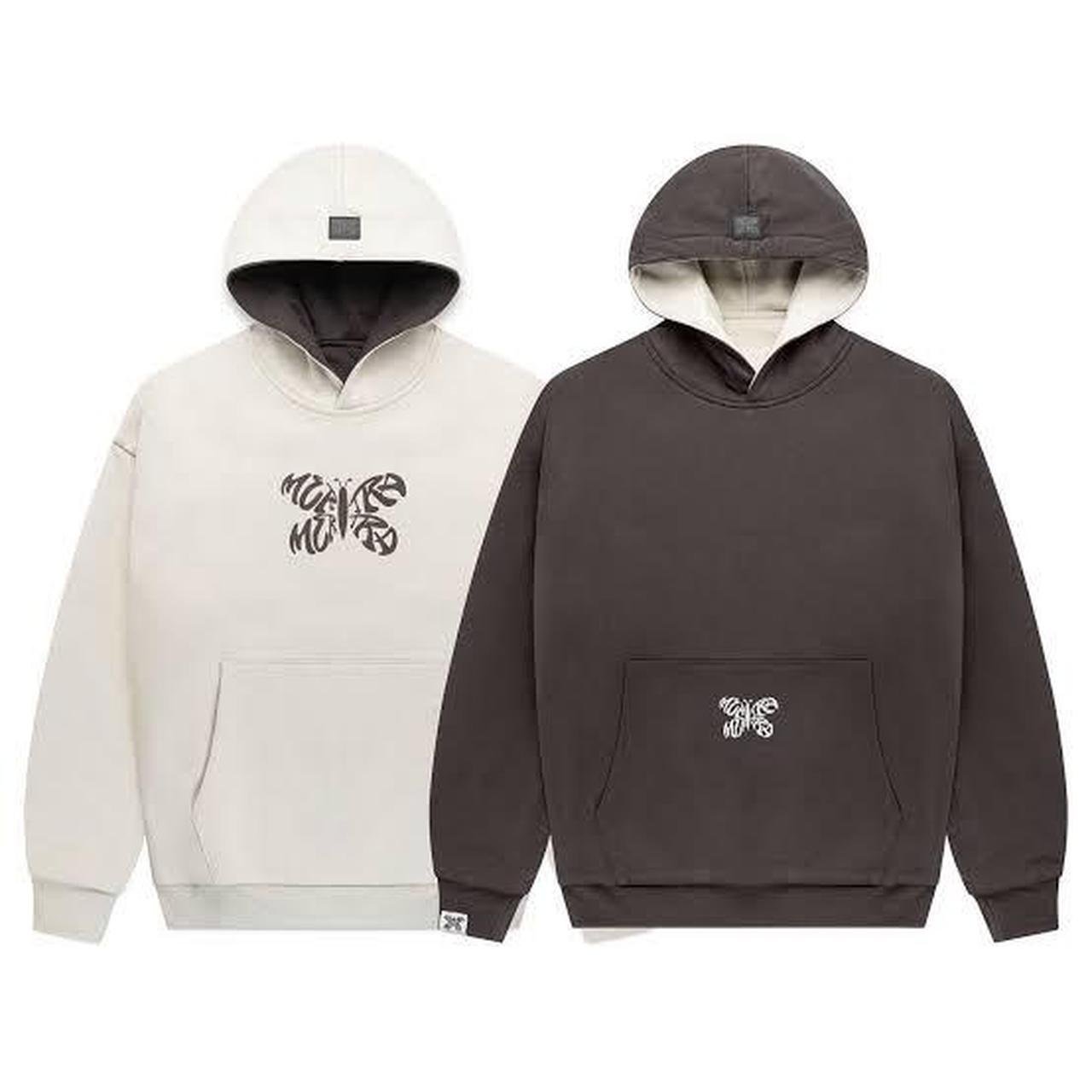 P0-2.jpg Mertra Beige and Brown Hoodie - Image 1