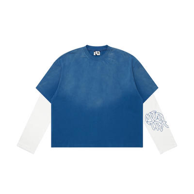 lt1-2.png Mertra Layered Tee (Blue) - Image 1