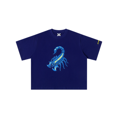 scorpion-tee-white_1_nobg-1.png Mertra Scorpion Tee (Blue) - Image 1